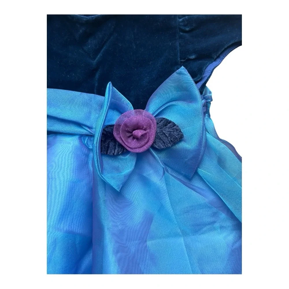 C.C.‎ & Me Vintage Party Tulle Bottom Blue Kids Dress with Bow Size 24 months